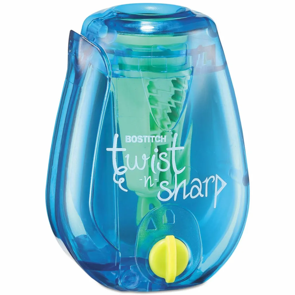 Bostitch Twist-N-Sharp Pencil Sharpener - Handheld - Assorted - 1 Each