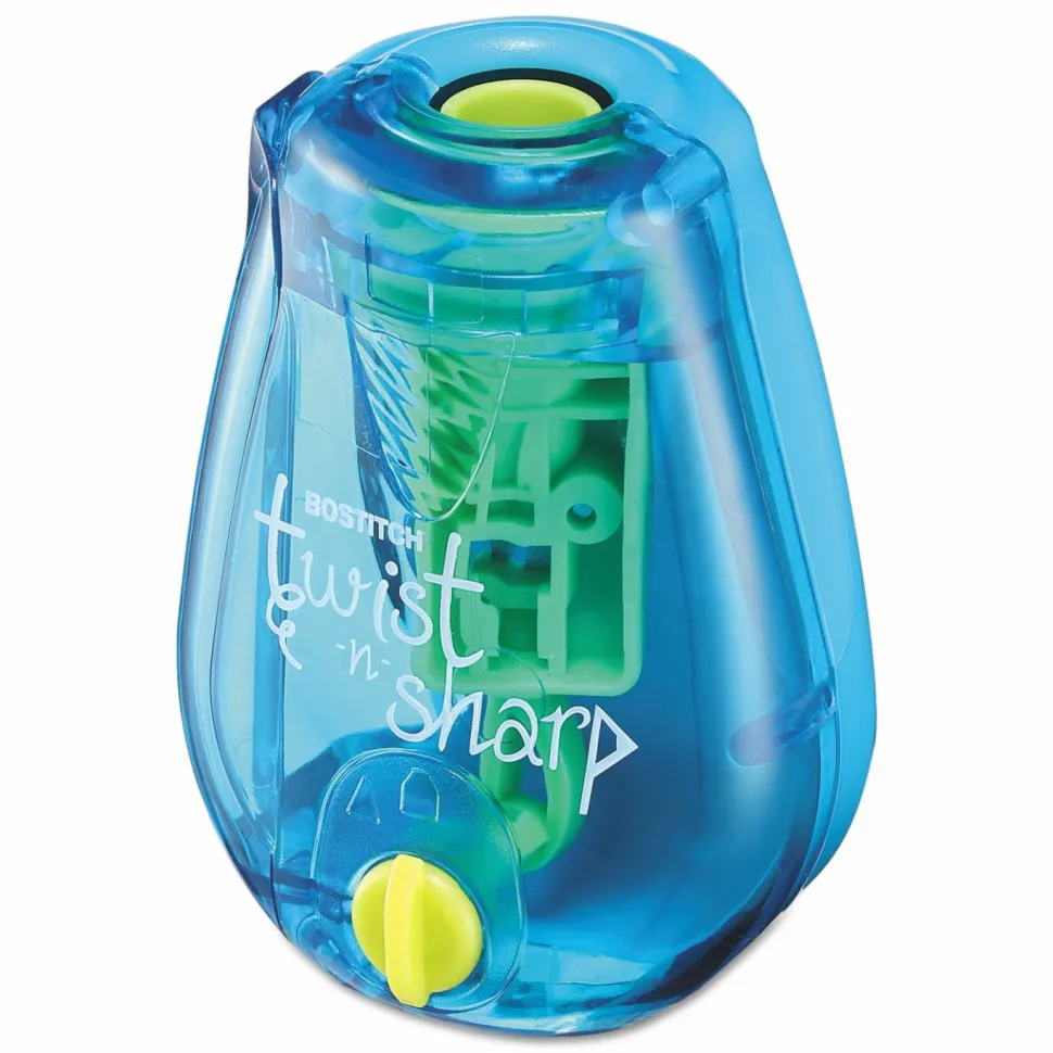 Bostitch Twist-N-Sharp Pencil Sharpener - Handheld - Assorted - 1 Each