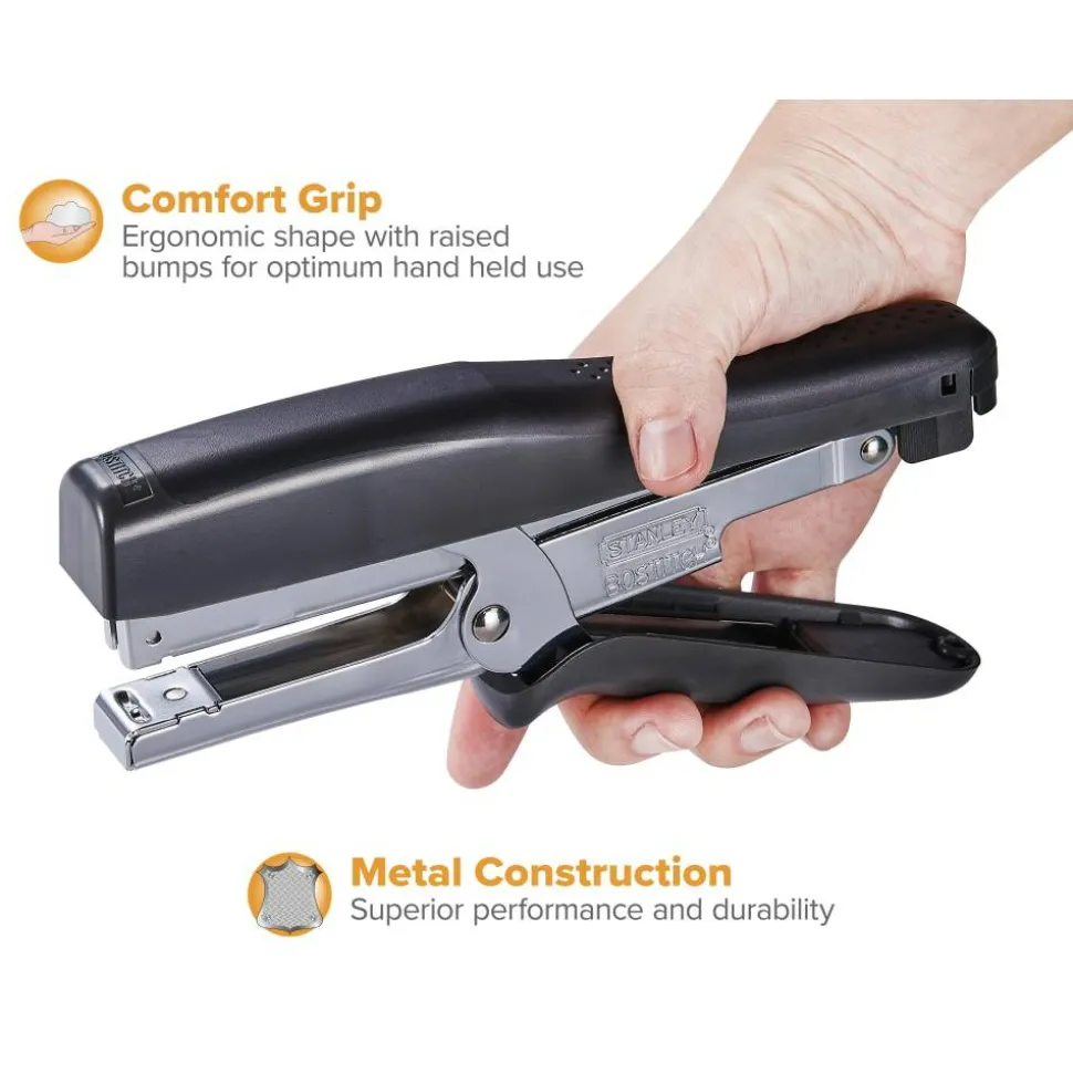 Bostitch B8 PowerCrown Xtreme Duty Plier Stapler, Black/Gray
