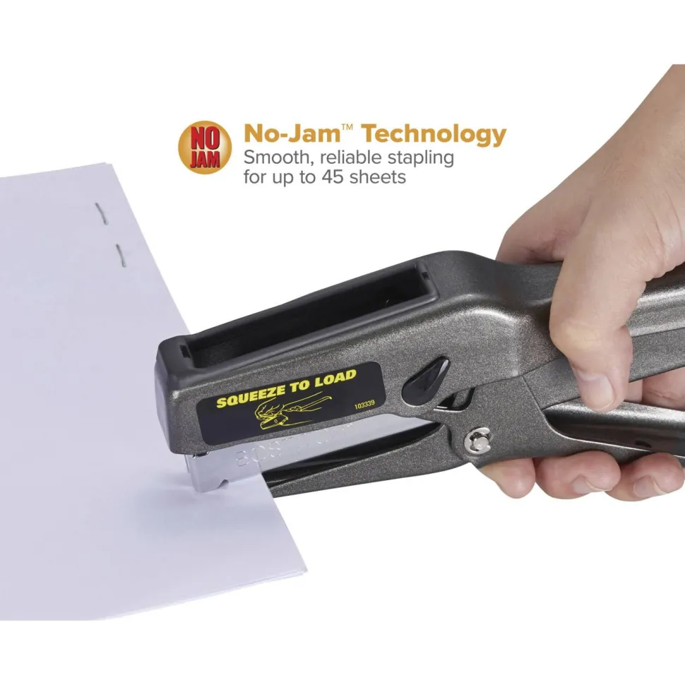 Bostitch B8 - Stapling pliers - heavy-duty - 45 sheets - metal - black, charcoal