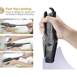 Bostitch B8 - Stapling pliers - heavy-duty - 45 sheets - metal - black, charcoal