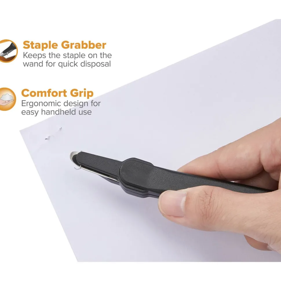Bostitch Contemporary Push-Style Staple Remover, Black