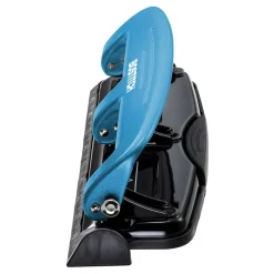 Bostitch EZ Squeeze Three-Hole Punch, 12 Sheet Capacity, Blue