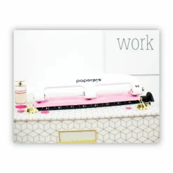 Bostitch EZ Squeeze Three-Hole Punch, InCourage, 12 Sheet Capacity, Pink/White