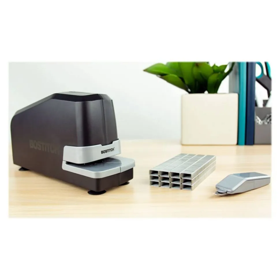 Bostitch Impulse 25 Electric Stapler With Staples And Staple Remover, Black
