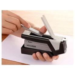 Bostitch InJoy One-Finger 3-in-1 Eco-Friendly Compact Stapler, 25-Sheet Capacity, Black