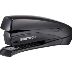 Bostitch Inspire Spring-Powered Desktop Stapler, 20 Sheets Capacity, Black