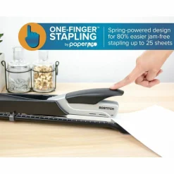 Bostitch Long Reach Stapler, Black/Silver