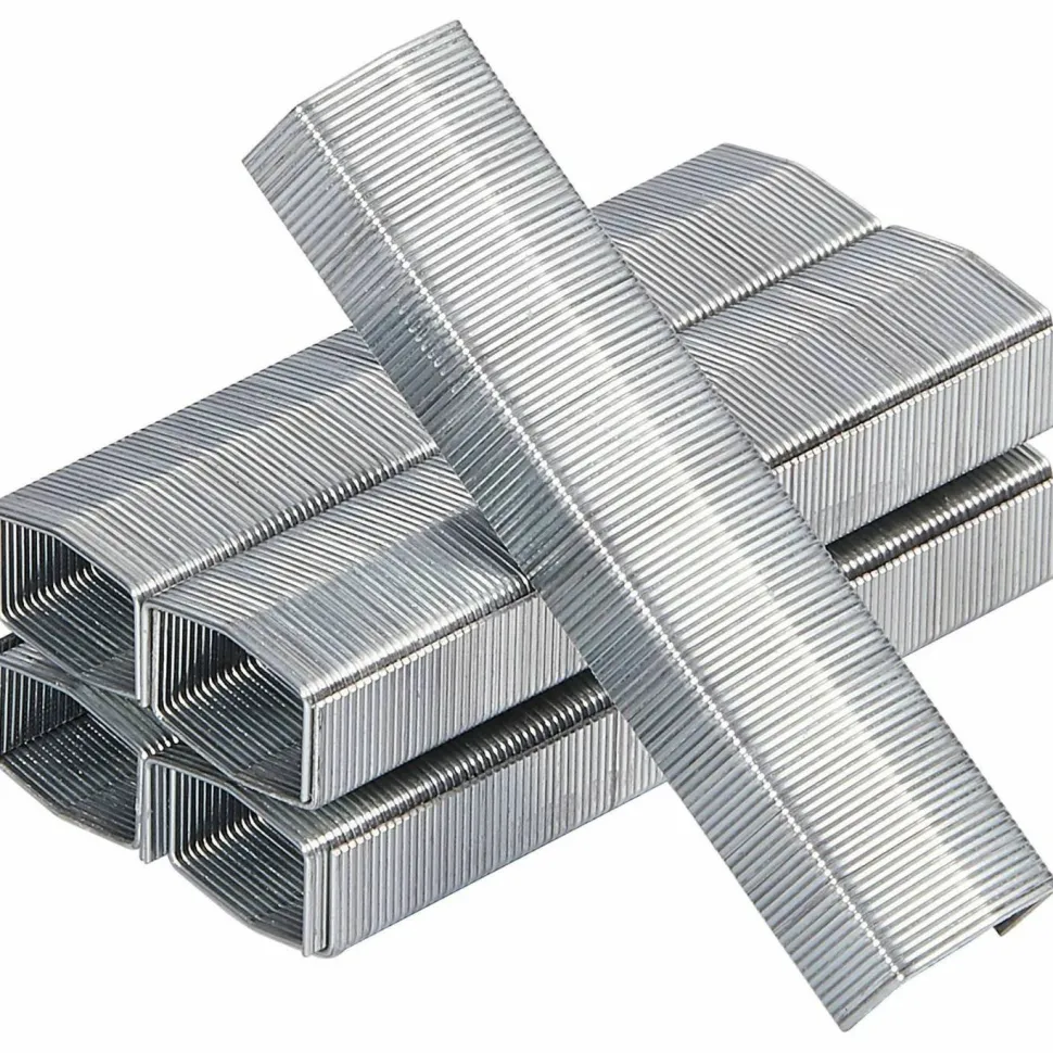 Bostitch PowerCrown Premium Staples, 210 Per Strip, 1/4" Leg , 1/2" Crown, Chisel Point , Silver, Pack of 10,000 - SB810M