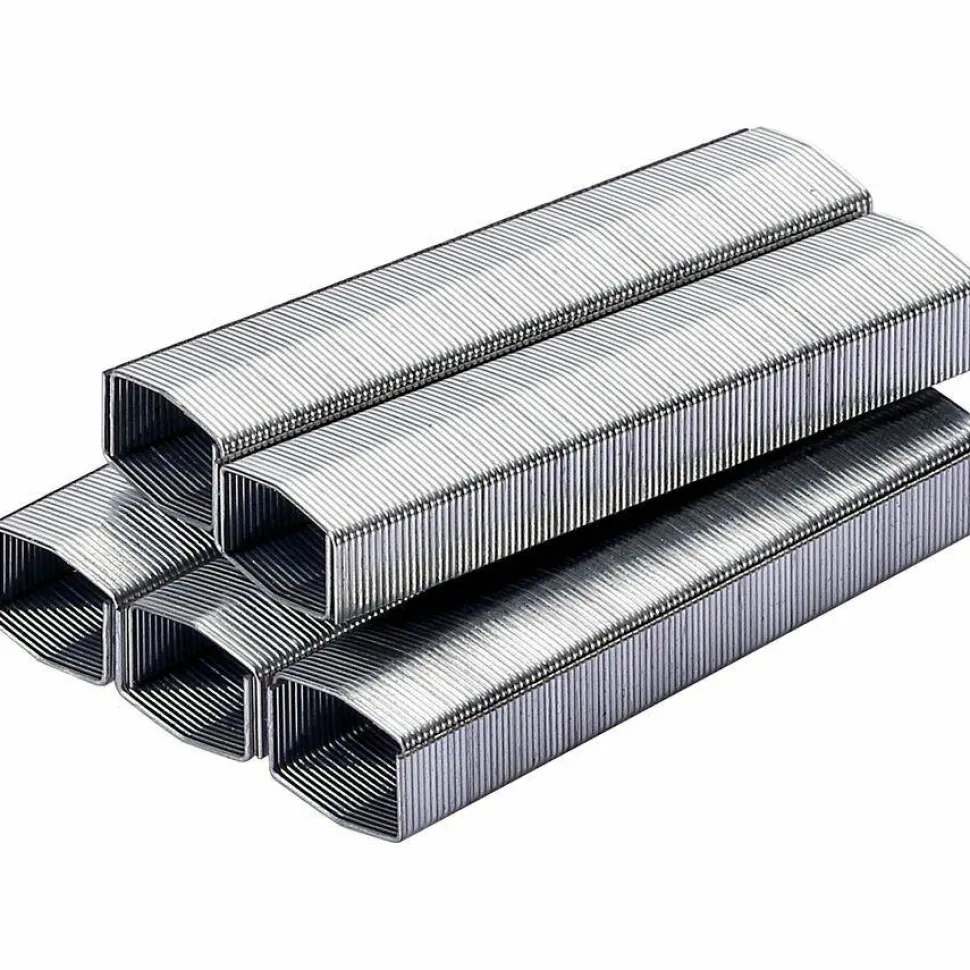 Bostitch PowerCrown Premium Staples, 210 Per Strip, 1/4" Leg , 1/2" Crown, Chisel Point , Silver, Pack of 10,000 - SB810M