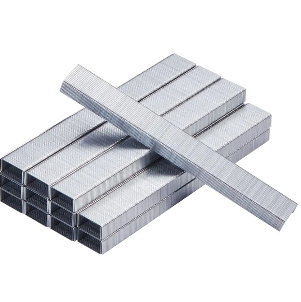 Bostitch Premium Standard Staples With Plastic Box, 1/4" Size, Full Strip, Box Of 5,000