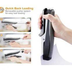 Bostitch Standard Plier Stapler, Black/Gray