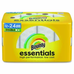 Bounty Essentials Select-A-Size Kitchen Roll Paper Towels, 2-Ply, 108 Sheets/Roll, 12 Rolls/Carton