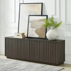 Bourne Rectangular Fluted TV Stand for TV's up to 75