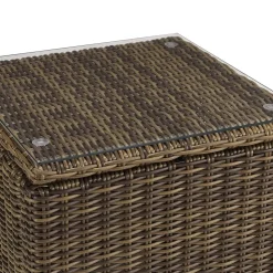 Bradenton Outdoor Wicker Rectangular Side Table