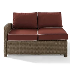 Bradenton Outdoor Wicker Sectional Left Side Loveseat