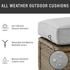 Bradenton 2Pc Outdoor Wicker Armchair Set