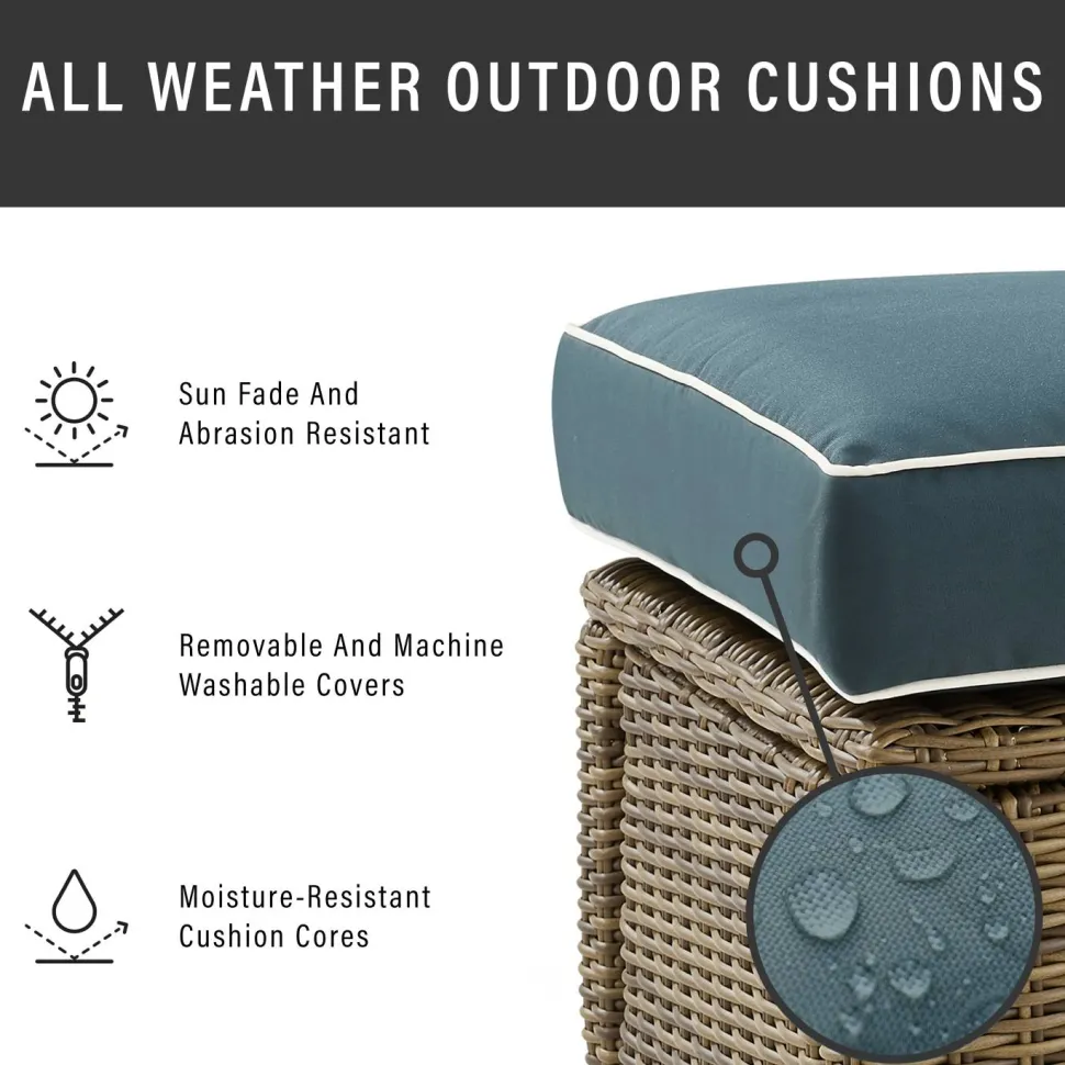 Bradenton 3Pc Outdoor Wicker Armchair Set