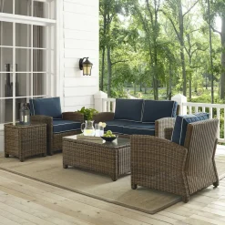 Bradenton 5Pc Outdoor Wicker Conversation Set