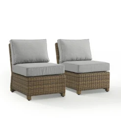 Bradenton 2Pc Outdoor Wicker Chair Set