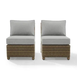 Bradenton 2Pc Outdoor Wicker Chair Set