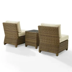 Bradenton 3Pc Outdoor Wicker Chair Set