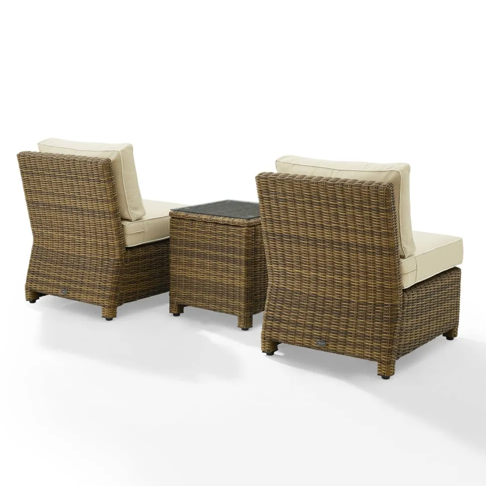 Bradenton 3Pc Outdoor Wicker Chair Set