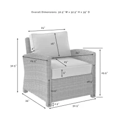 Bradenton 7Pc Outdoor Wicker Sofa Set
