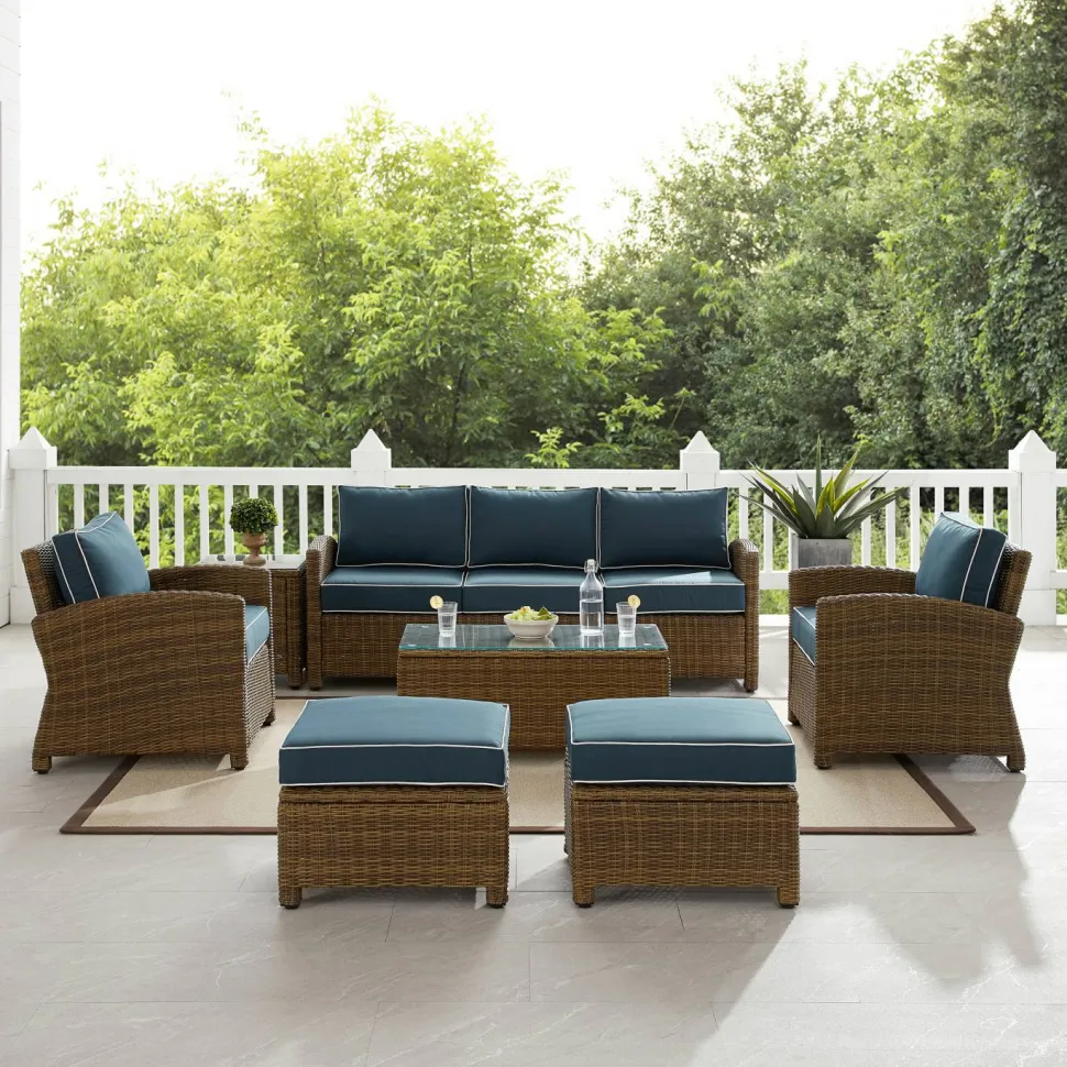 Bradenton 7Pc Outdoor Wicker Sofa Set