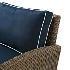Bradenton 5Pc Outdoor Wicker Sectional Set