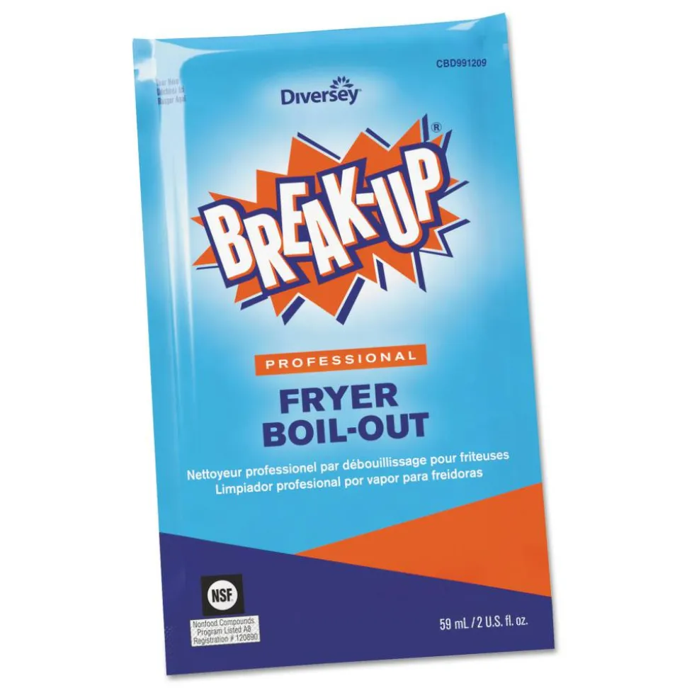 BREAK-UP Fryer Boil-Out Cleaner Packets, 2 Oz, Case Of 36