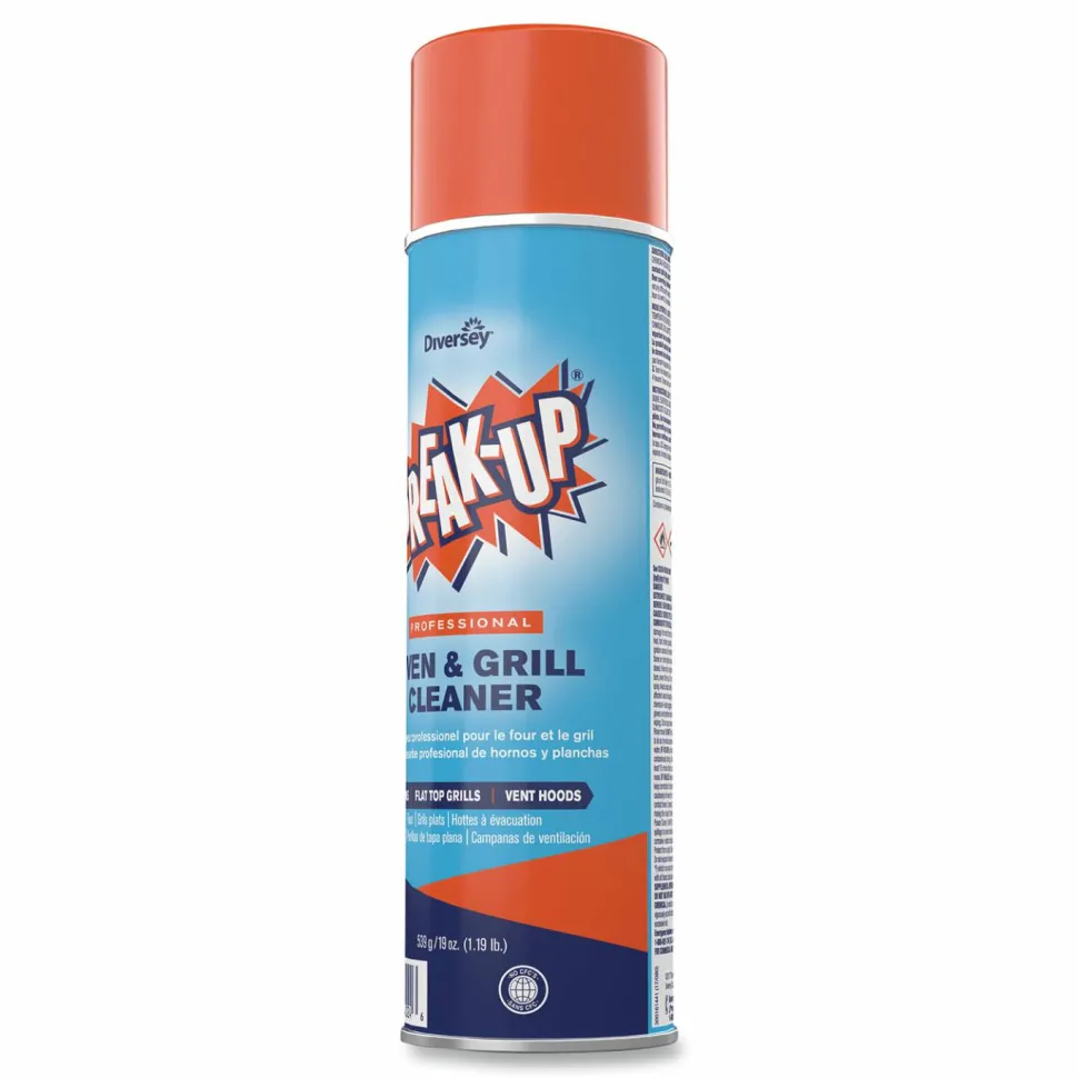 BREAK-UP Oven And Grill Cleaner, Ready to Use, 19 oz Aerosol Spray 6/Carton