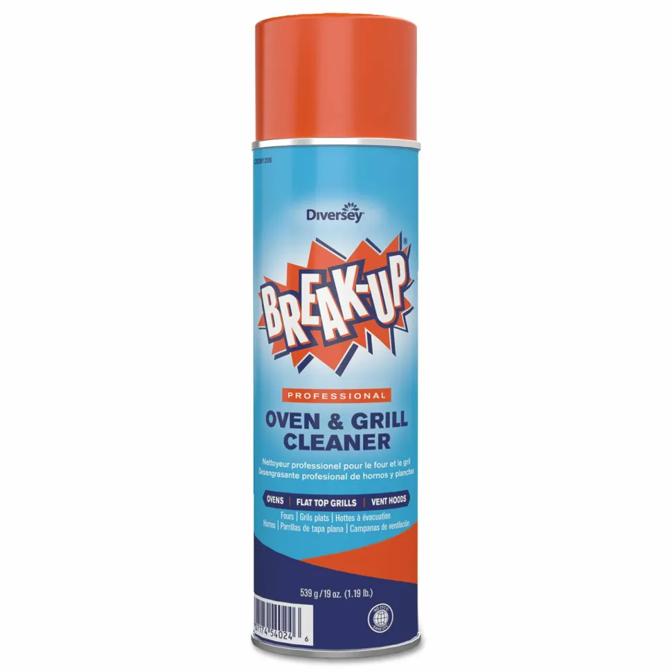 BREAK-UP Oven And Grill Cleaner, Ready to Use, 19 oz Aerosol Spray 6/Carton