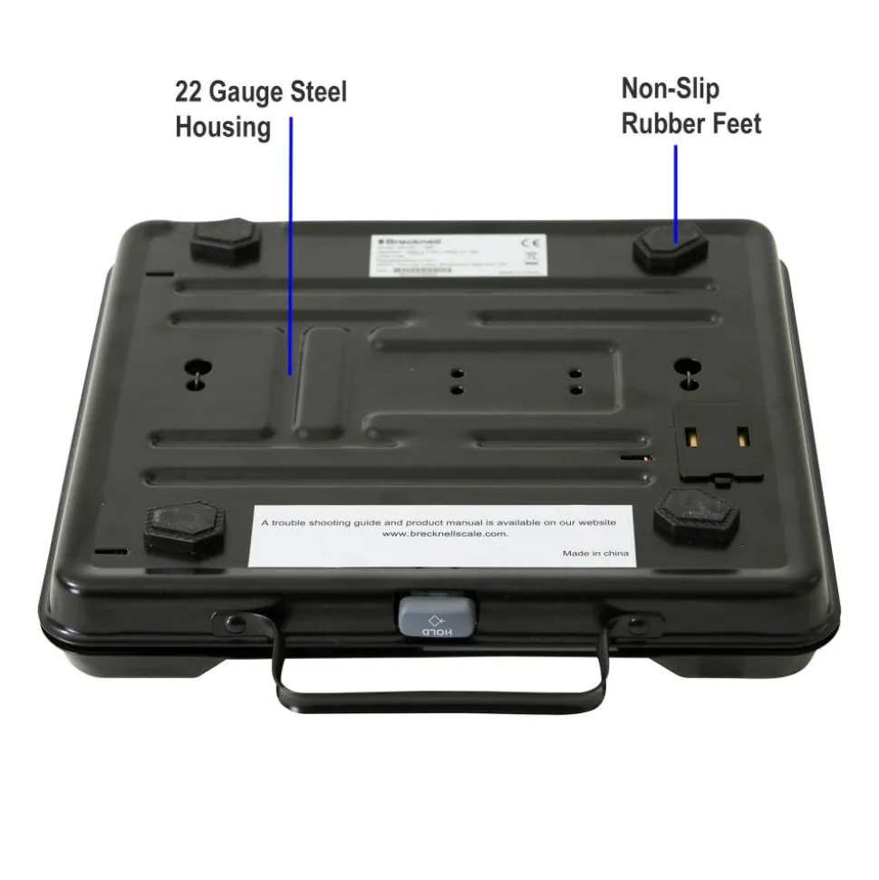 Brecknell Electromechanical Digital Scale, 100-Lb Capacity, Black