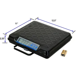 Brecknell Electromechanical Digital Scale, 100-Lb Capacity, Black