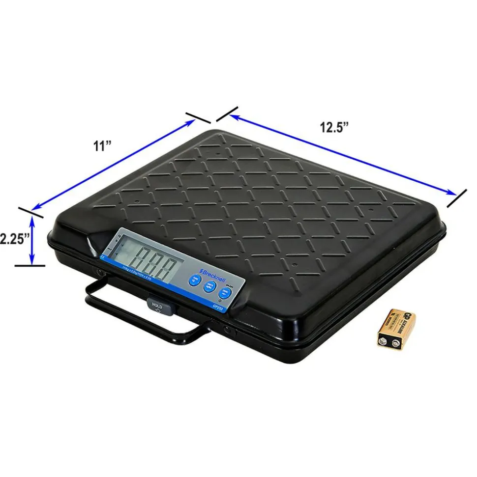 Brecknell Electromechanical Digital Scale, 100-Lb Capacity, Black