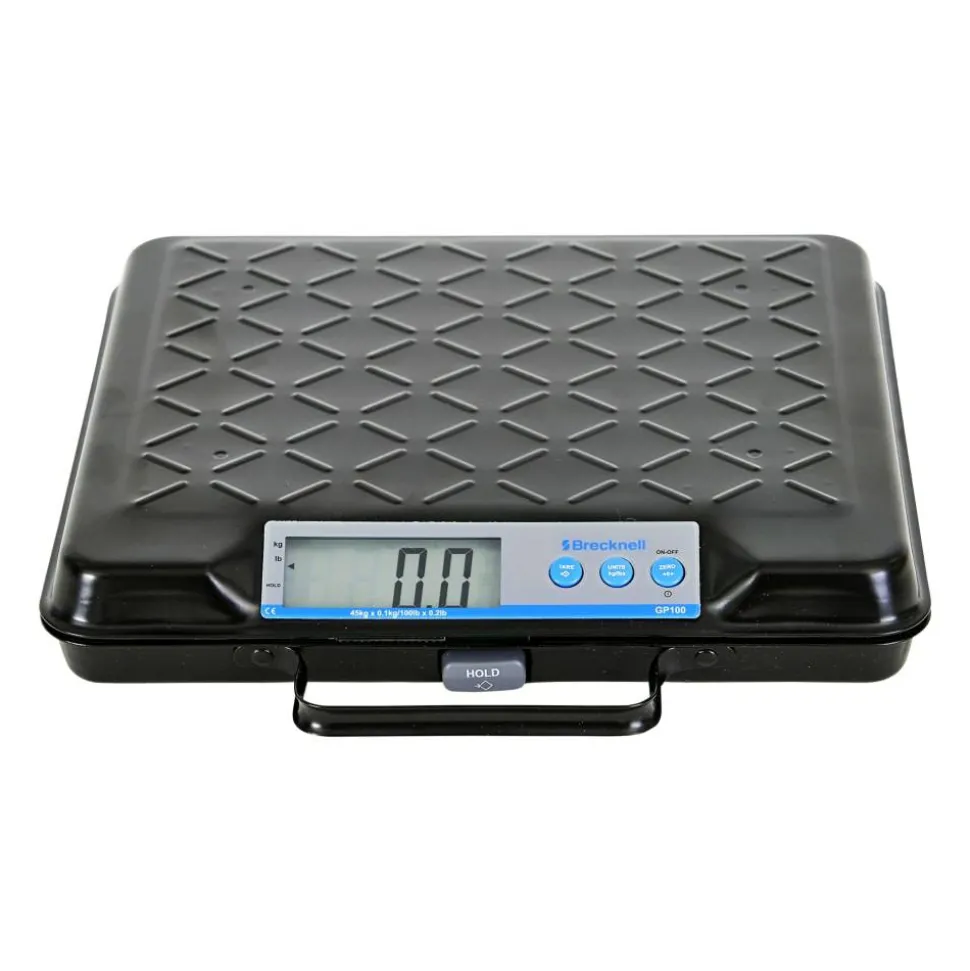 Brecknell Electromechanical Digital Scale, 100-Lb Capacity, Black