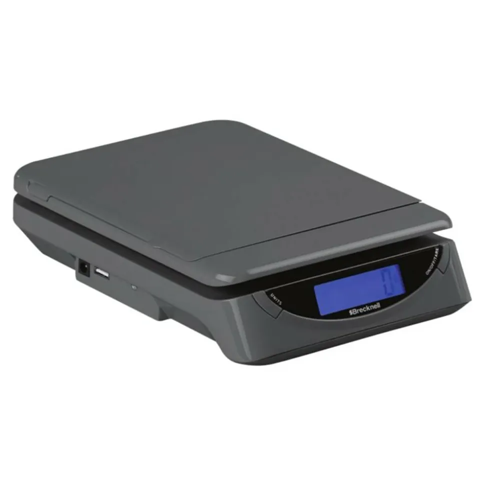 Brecknell Electronic Postal Scale, 25-Lb Capacity, Gray