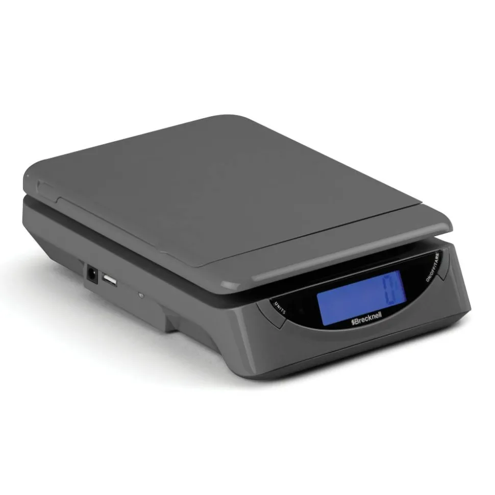 Brecknell Electronic Postal Scale, 25-Lb Capacity, Gray