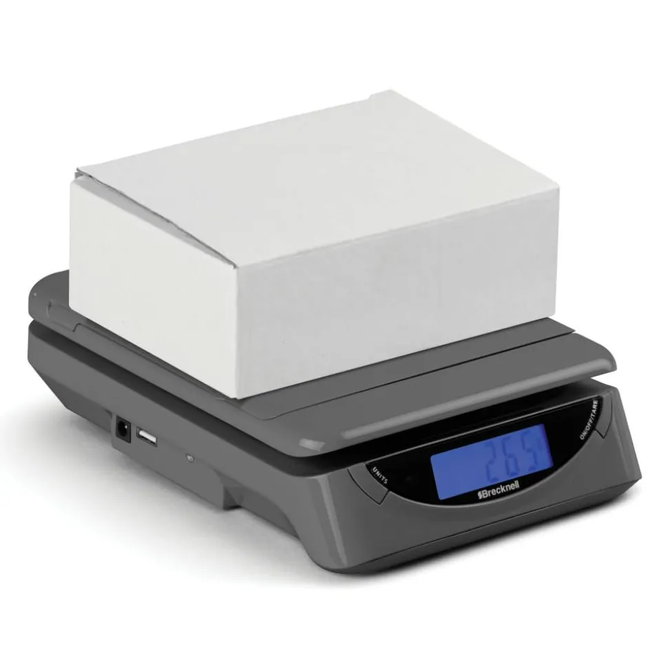 Brecknell Electronic Postal Scale, 25-Lb Capacity, Gray