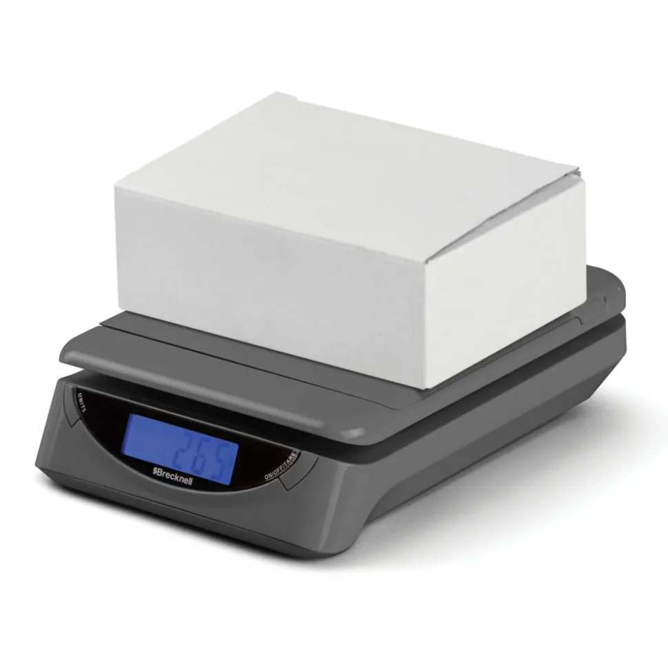 Brecknell Electronic Postal Scale, 25-Lb Capacity, Gray