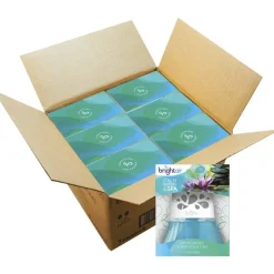 Bright Air Scented Oil Air Fresheners, Calm Waters/Spa Scent, 2.5 Oz, Blue, Pack Of 6