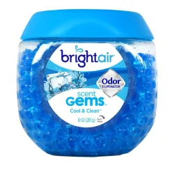 BRIGHT Air Scent Gems Plus Odor Eliminator Beads Air Freshener, Cool & Clean, 10 Oz