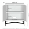 Brighton 28" Wide Rectangular Accent Cabinet in White
