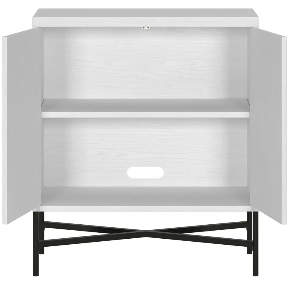 Brighton 28" Wide Rectangular Accent Cabinet in White