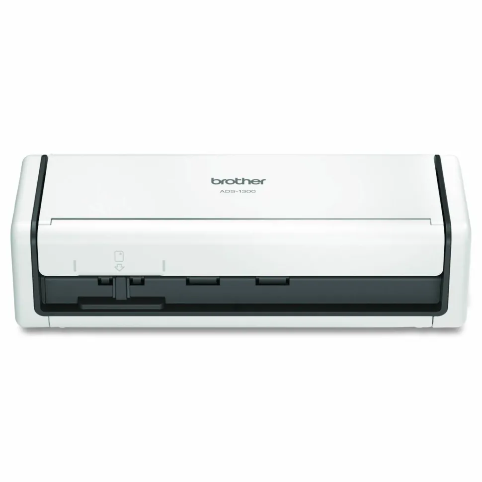 Brother ADS-1300 Compact Desktop Scanner, 600 dpi Optical Resolution, 20-Sheet Duplex Auto Document Feeder