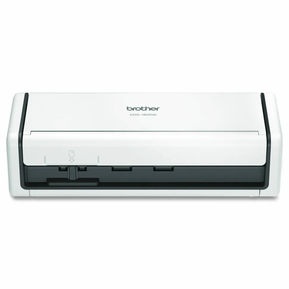 Brother ADS-1800W Compact Desktop Scanner, 600 dpi Optical Resolution, 20-Sheet Duplex Auto Document Feeder