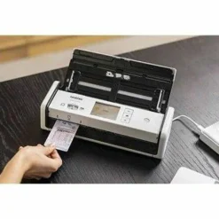 Brother ADS-1800W Compact Desktop Scanner, 600 dpi Optical Resolution, 20-Sheet Duplex Auto Document Feeder