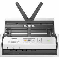 Brother ADS-1800W Compact Desktop Scanner, 600 dpi Optical Resolution, 20-Sheet Duplex Auto Document Feeder
