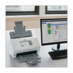 Brother ADS-4900W Professional Desktop Scanner, 600 dpi Optical Resolution, 100-Sheet Auto Document Feeder